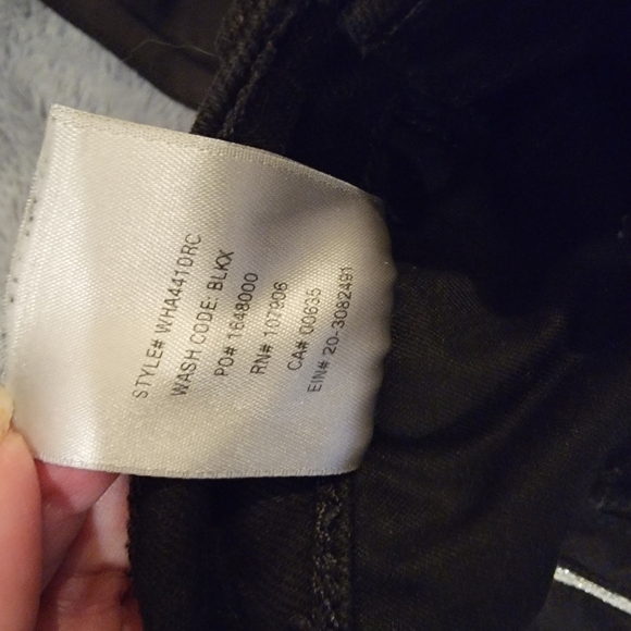 Hudson Holly High Rise Black Skinny Ankle Jeans Raw Hem Tuxedo Stripe Size 25 - Picture 16 of 17